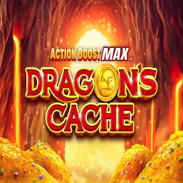 Slots logo of Action Boost Max Dragon's Cache from SpinPlay Games at Berriez Casino