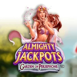 Almighty Jackpots: Garden of Persephone logo – Jackpots by Novomatic at Berriez Casino