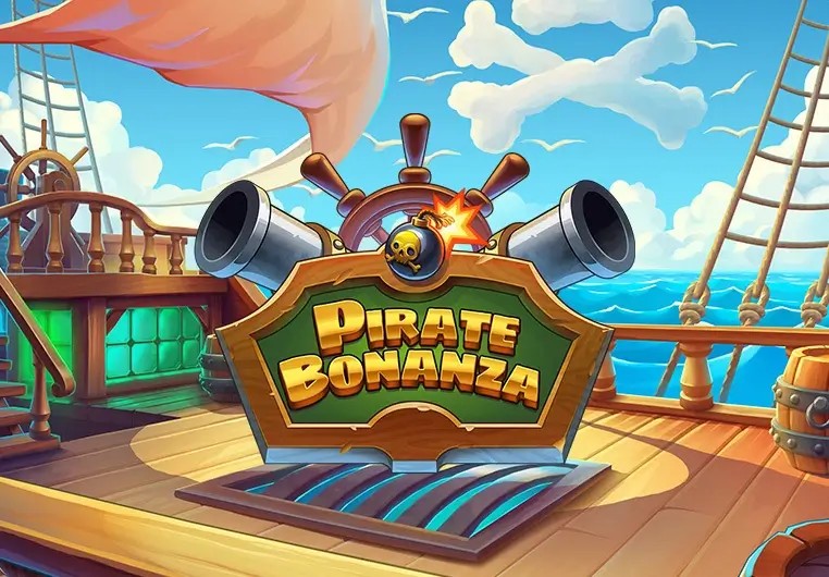 Pirate Bonanza Slot slot logo by Backseat Gaming at Berriez Casino